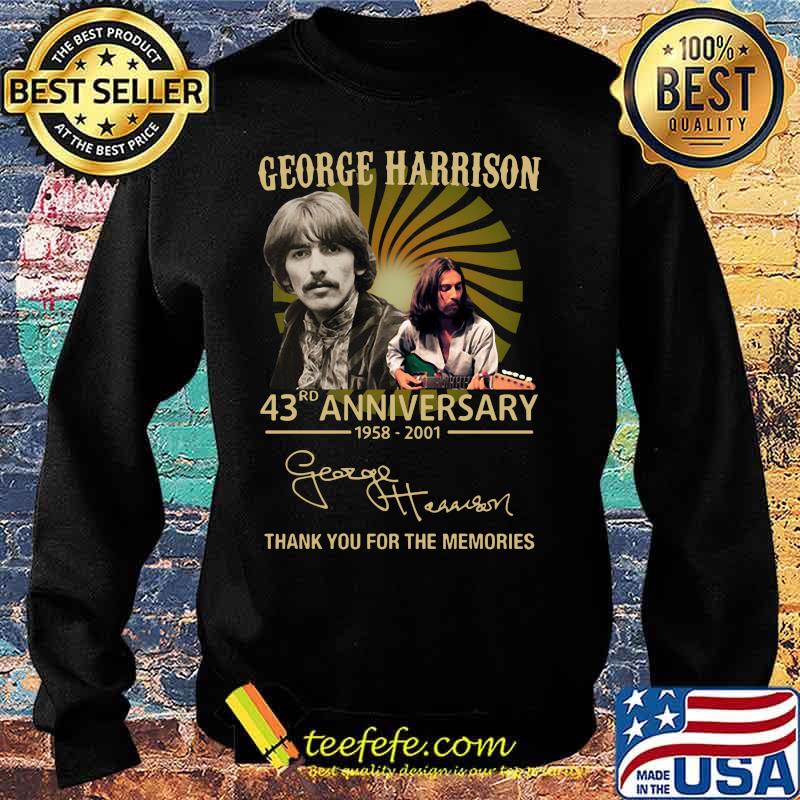 George harrison 43rd anniversary 1958 2020 thank you for the memories signatures s Sweater George harrison 43rd anniversary 1958 2020 thank you for the memories signatures s Sweater