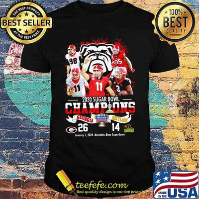 Georgia bulldogs 2020 sugar bowl champions shirt