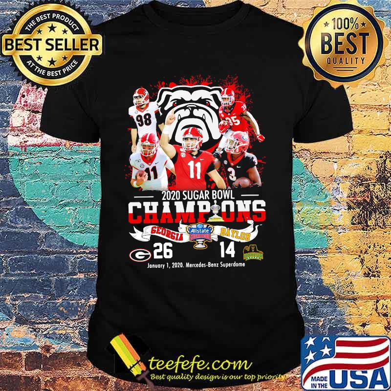 Georgia bulldogs 2020 sugar bowl champions shirt