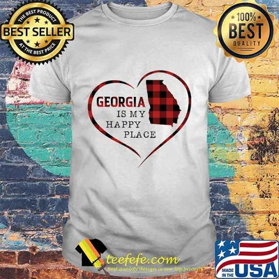 Georgia is my happy place heart shirt