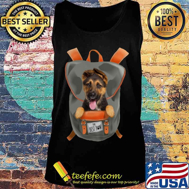 German shepherd in the backpack the best paw s Tank top German shepherd in the backpack the best paw s Tank top