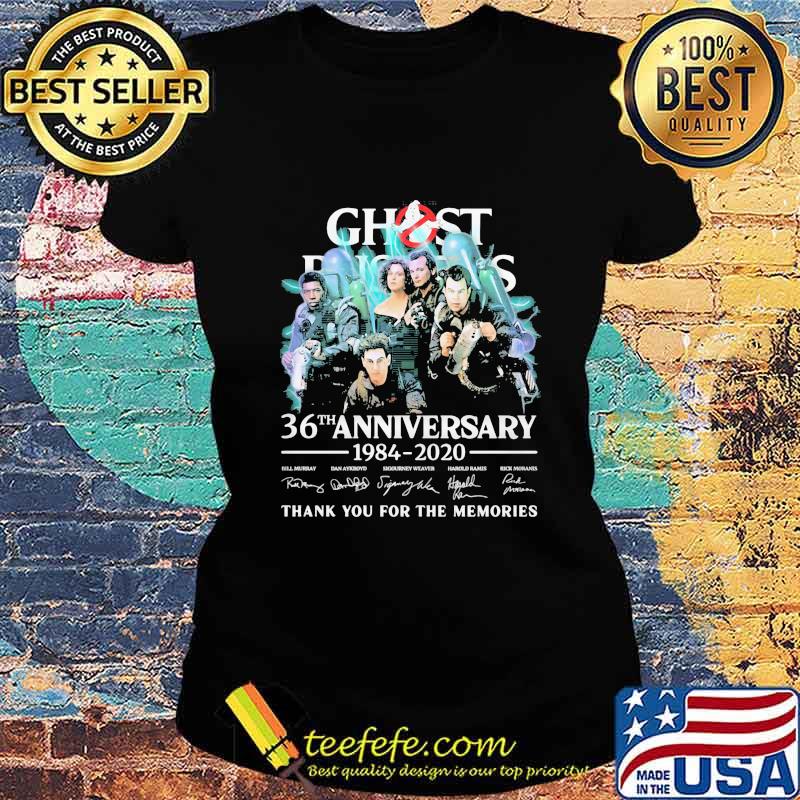 Ghost 36th anniversary 1984 2020 thank you for the memories signatures s Ladies tee Ghost 36th anniversary 1984 2020 thank you for the memories signatures s Ladies tee