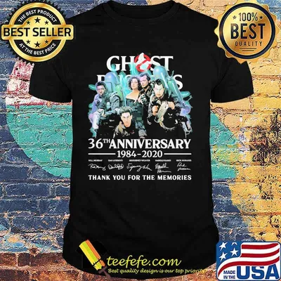Ghost 36th anniversary 1984 2020 thank you for the memories signatures shirt