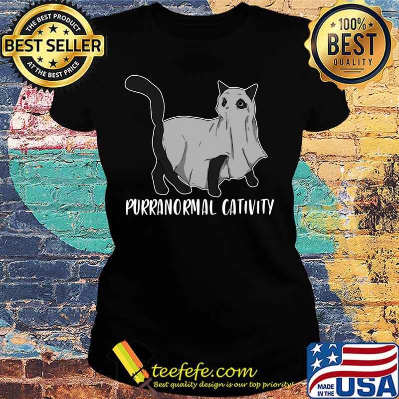 Ghost black cat purranormal cativity s Ladies tee Ghost black cat purranormal cativity s Ladies tee