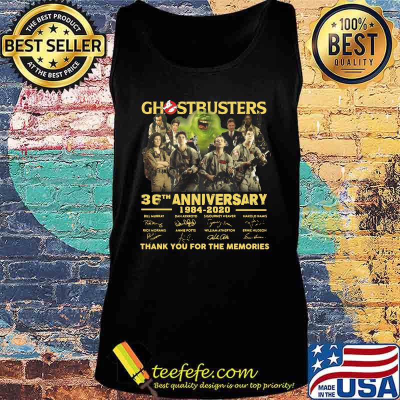 Ghostbusters 36th anniversary 1984 2020 thank you for the memories signatures s Tank top Ghostbusters 36th anniversary 1984 2020 thank you for the memories signatures s Tank top
