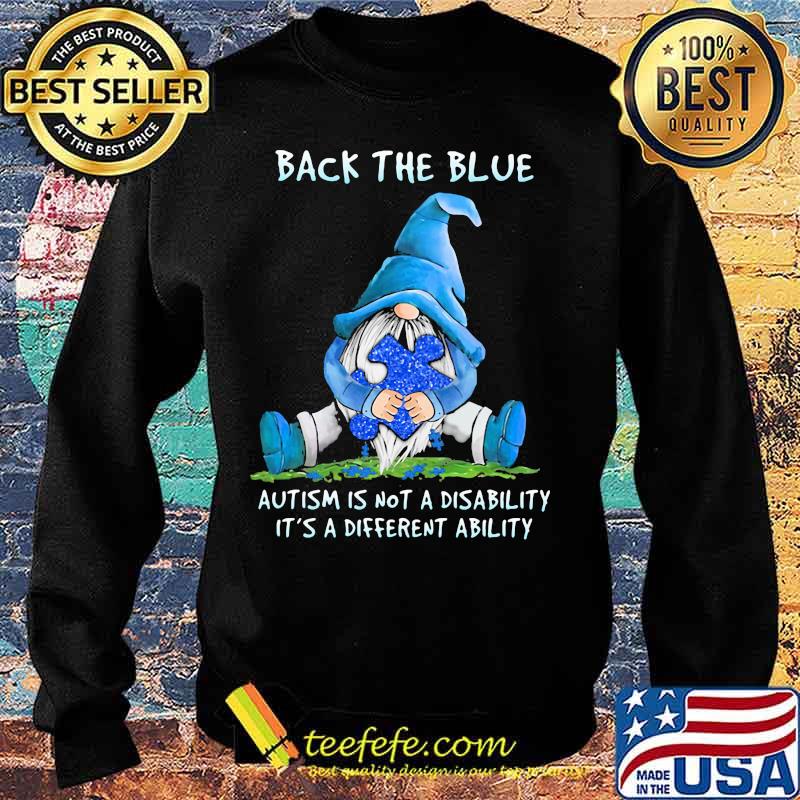 Gnomes back the blue autism is not a disability it's different ability s Sweater Gnomes back the blue autism is not a disability it's different ability s Sweater