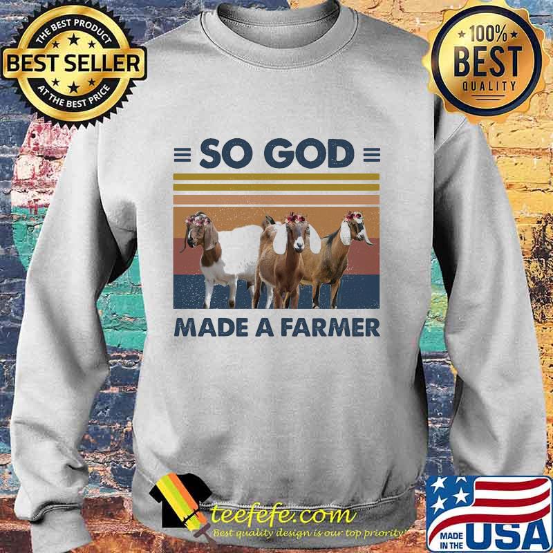 Goats So God Made A Farmer vintage retro s Sweater Goats So God Made A Farmer vintage retro s Sweater