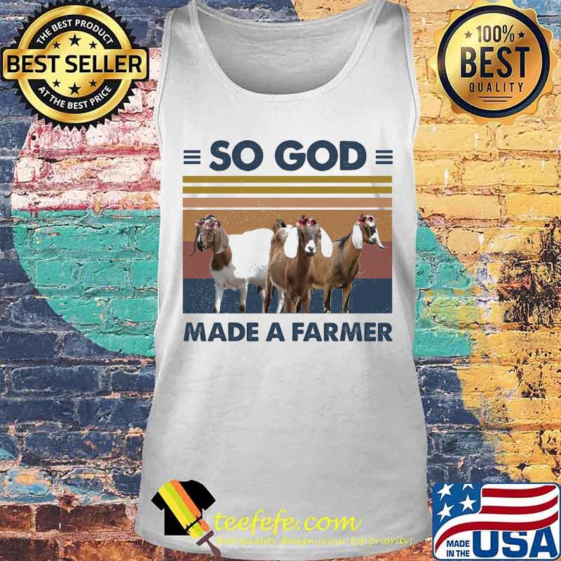 Goats So God Made A Farmer vintage retro s Tank top Goats So God Made A Farmer vintage retro s Tank top
