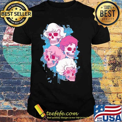 Golden girls skulls halloween art shirt