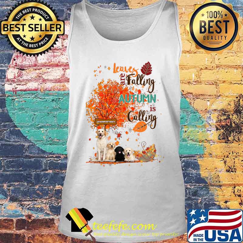 Golden retriever leaves are falling autumn is calling s Tank top Golden retriever leaves are falling autumn is calling s Tank top