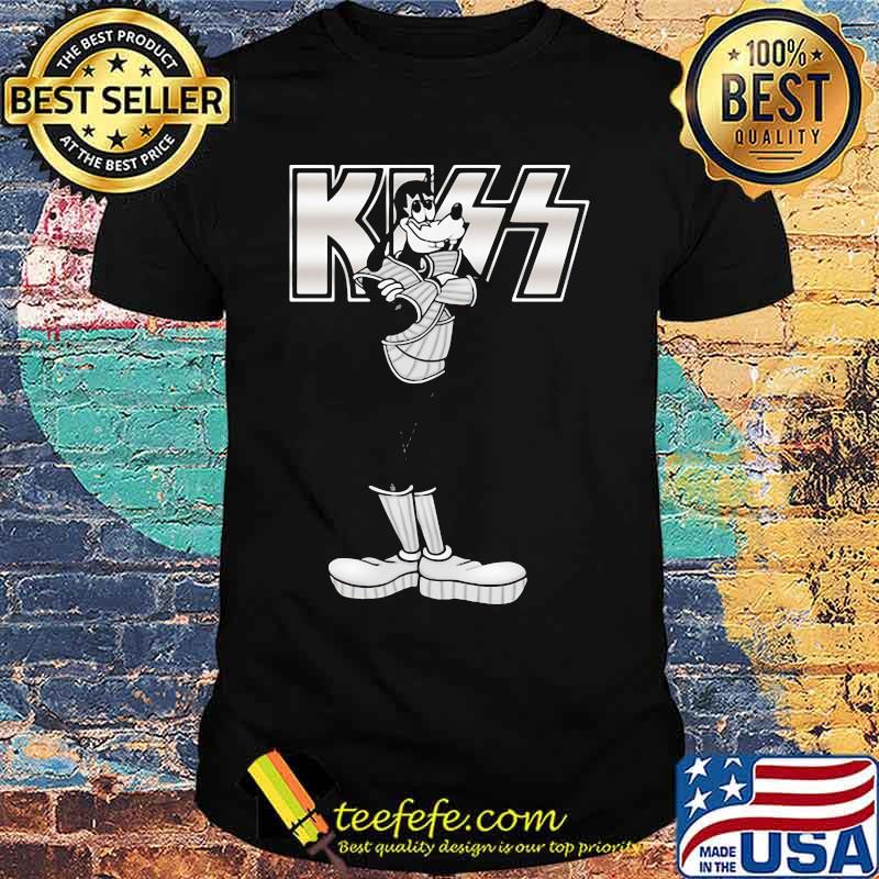 Goofy dog kiss band shirt
