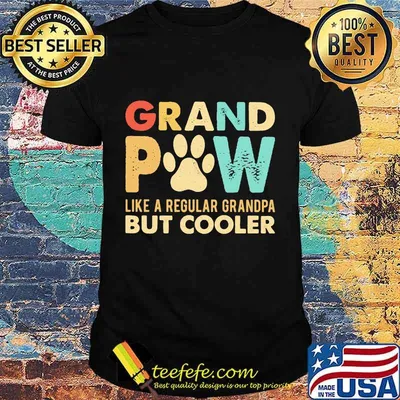 Grand paw like a regular grandpa but cooler vintage shirt