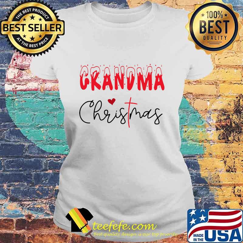 Grandma merry christmas heart s Laides tee Grandma merry christmas heart s Laides tee