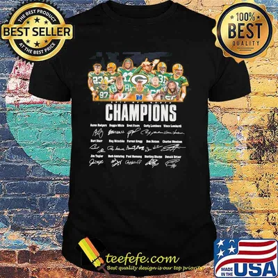 Green bay packers 2020 nfc north champions signatures shirt