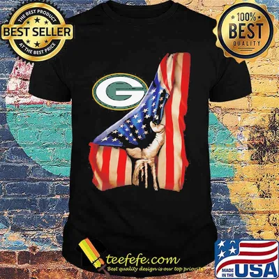 Green bay packers american flag independence day shirt