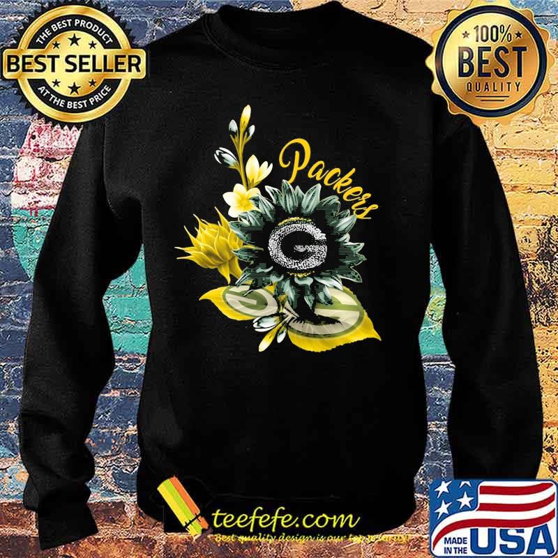 Green bay packers football logo flowers s Sweater Green bay packers football logo flowers s Sweater