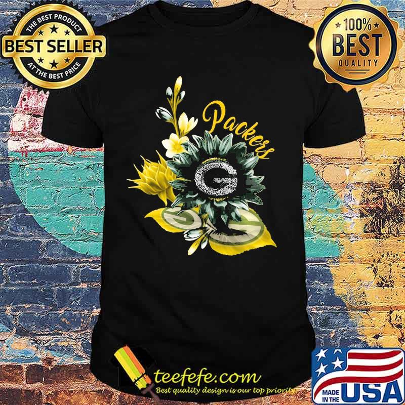 Green bay packers football logo flowers shirt Green bay packers football logo flowers shirt
