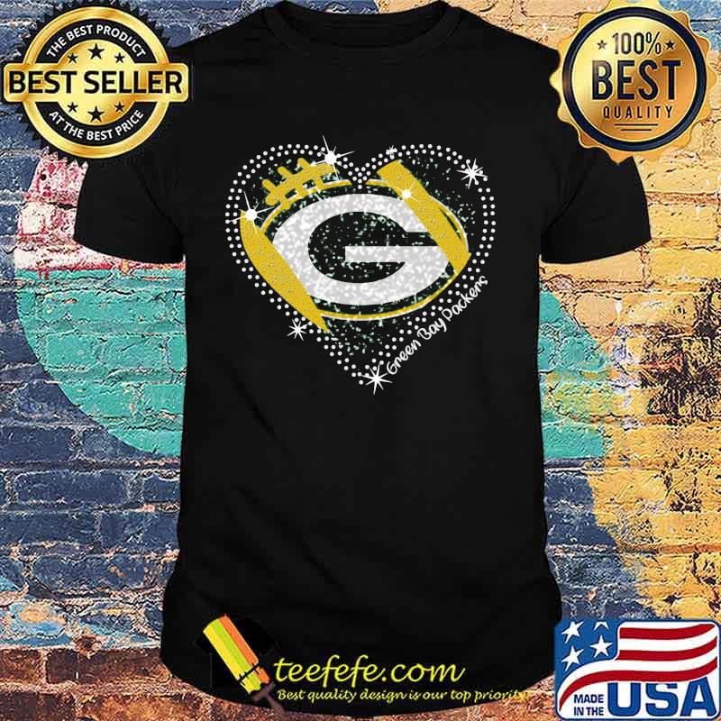 Green bay packers football logo heart shirt Green bay packers football logo heart shirt