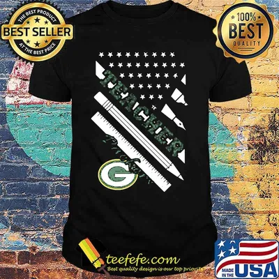 Green bay packers football pen america flag independence day shirt