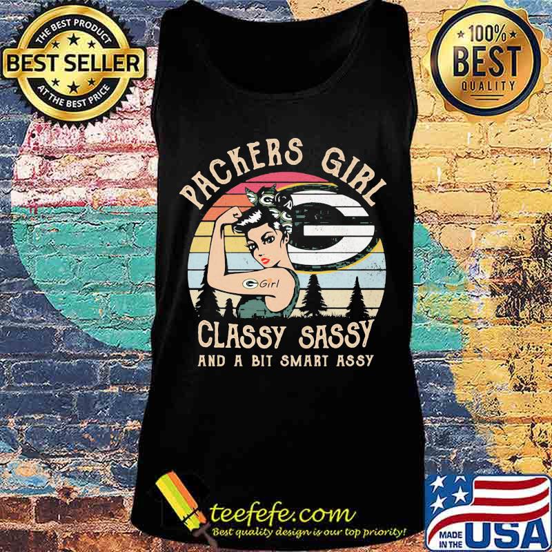 Green bay packers girl classy sassy and a bit smart assy vintage retro s Tank top Green bay packers girl classy sassy and a bit smart assy vintage retro s Tank top