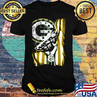Green bay packers logo american flag independence day shirt