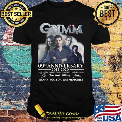 Grimm 09th anniversary 2011 2020 thank you for the memories signatures shirt