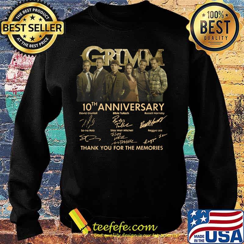 Grimm 10th anniversary thank you for the memories signatures s Sweater Grimm 10th anniversary thank you for the memories signatures s Sweater