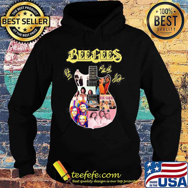 Guitar bee gees band members signatures s Hoodie Guitar bee gees band members signatures s Hoodie