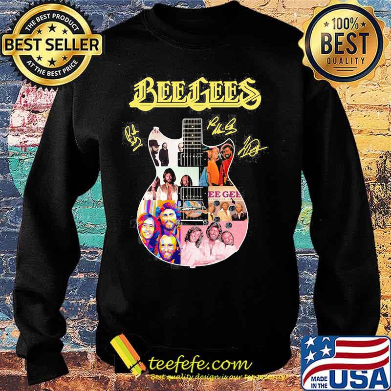 Guitar bee gees band members signatures s Sweater Guitar bee gees band members signatures s Sweater