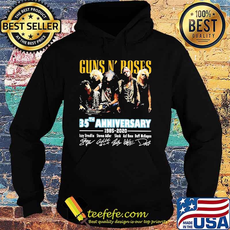 Guns n rose 35th anniversary 1985 2020 members signatures s Hoodie Guns n rose 35th anniversary 1985 2020 members signatures s Hoodie