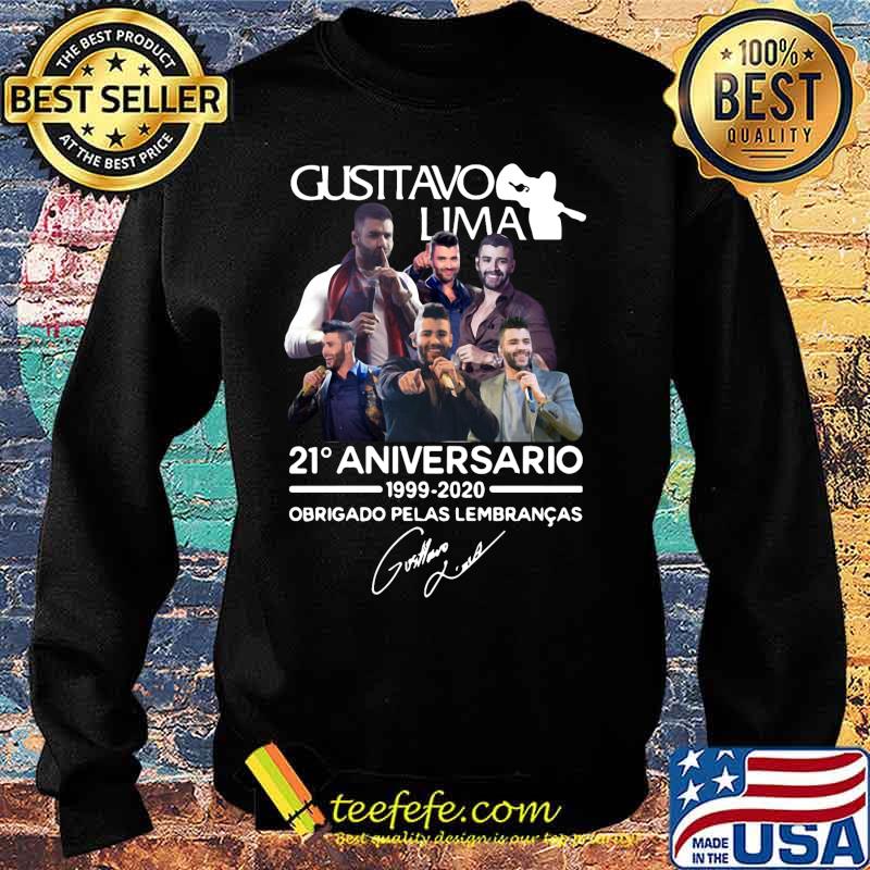 Gusttavo lima 21 aniversario 1999 2020 obrigado pelas lembrancas signature s Sweater Gusttavo lima 21 aniversario 1999 2020 obrigado pelas lembrancas signature s Sweater