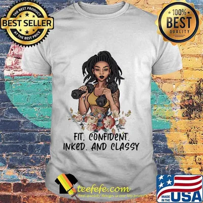 Gymnastics girl fit confident inked and classy flowers shirt