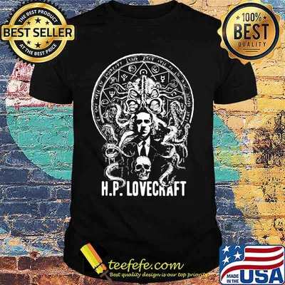 H.p. lovecraft skull and octopus shirt