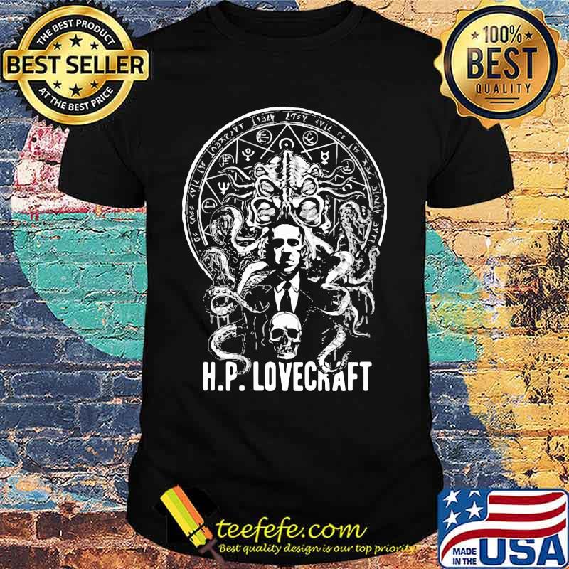 H.p. lovecraft skull and octopus shirt