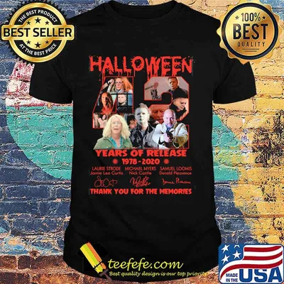 Halloween 42 years of release 1978 2020 thank you for the memories signatures shirt