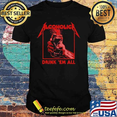 Halloween alcoholica drink em all shirt