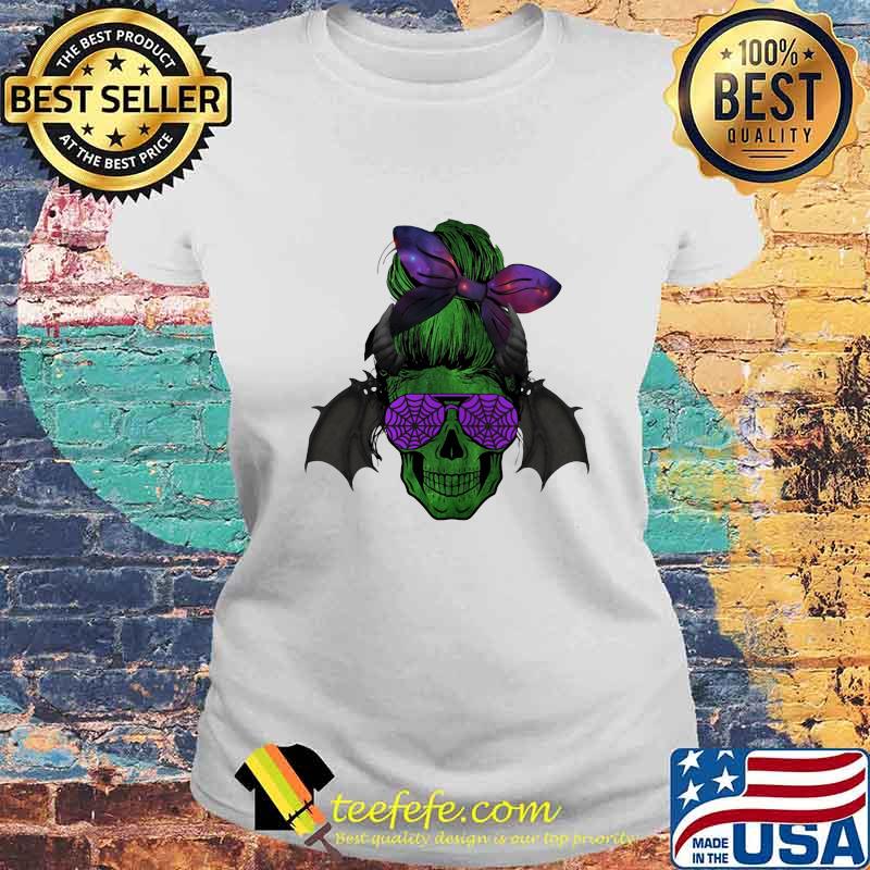 Halloween batman sugar skull bow s Laides tee Halloween batman sugar skull bow s Laides tee