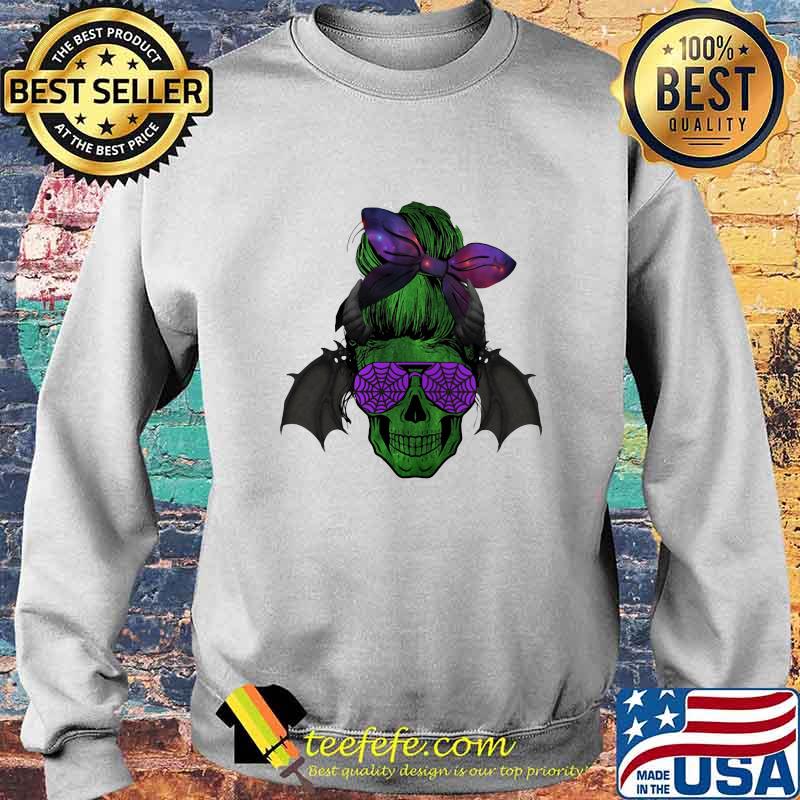 Halloween batman sugar skull bow s Sweater Halloween batman sugar skull bow s Sweater
