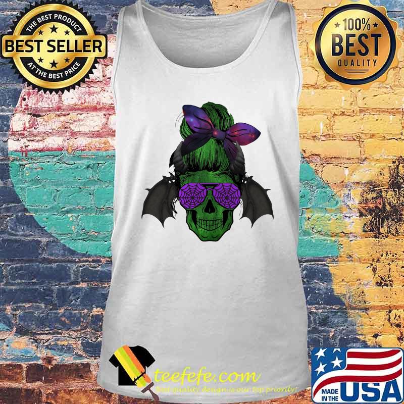 Halloween batman sugar skull bow s Tank top Halloween batman sugar skull bow s Tank top