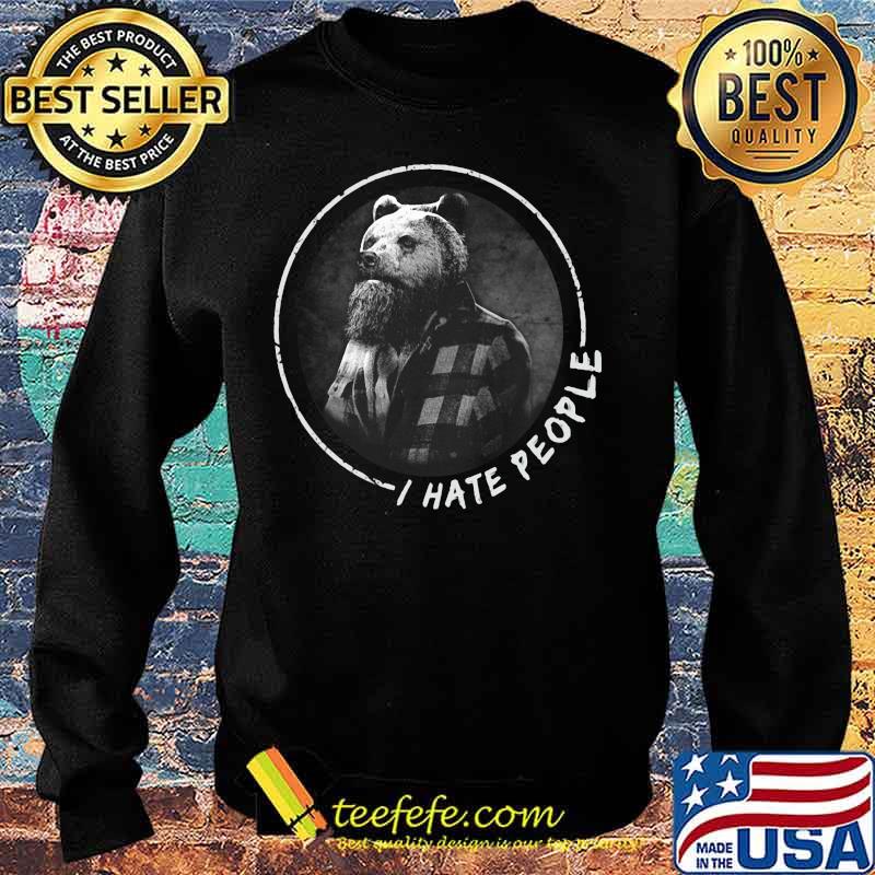 Halloween bear beard i hate people s Sweater Halloween bear beard i hate people s Sweater