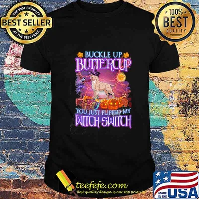 Halloween boxer buckle up buttercup you just flipped my witch switch shirt