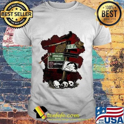 Halloween camp crystal lake elm overlook hotel bates motel shirt