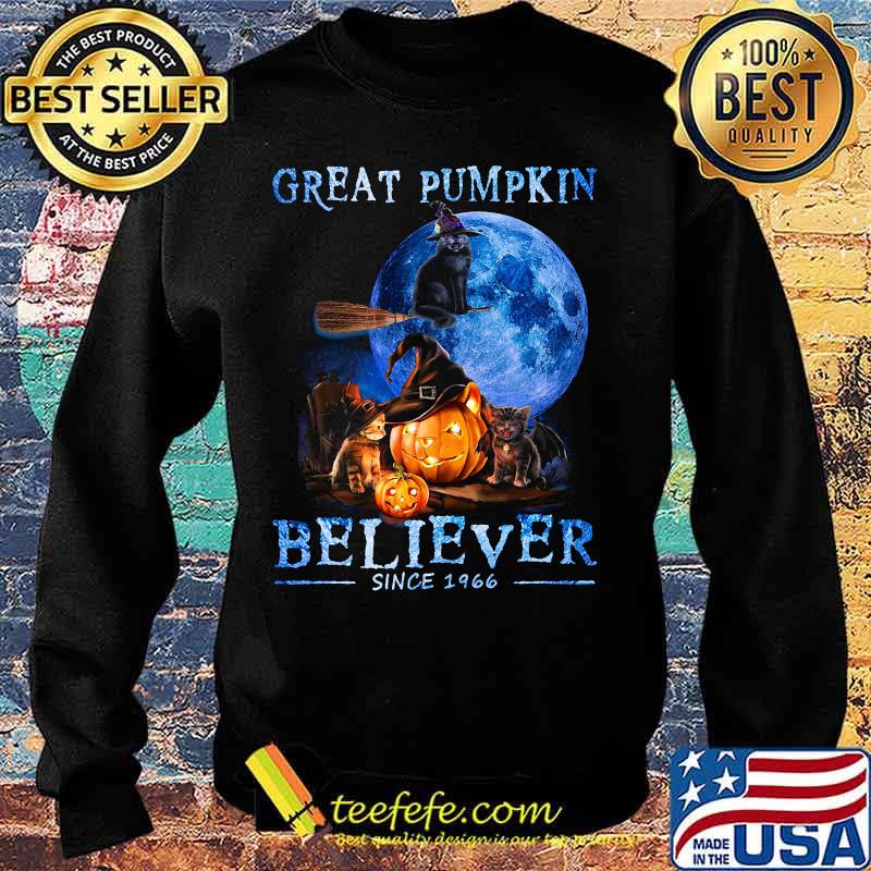 Halloween cat witch great pumpkin believer since 1966 s Sweater Halloween cat witch great pumpkin believer since 1966 s Sweater