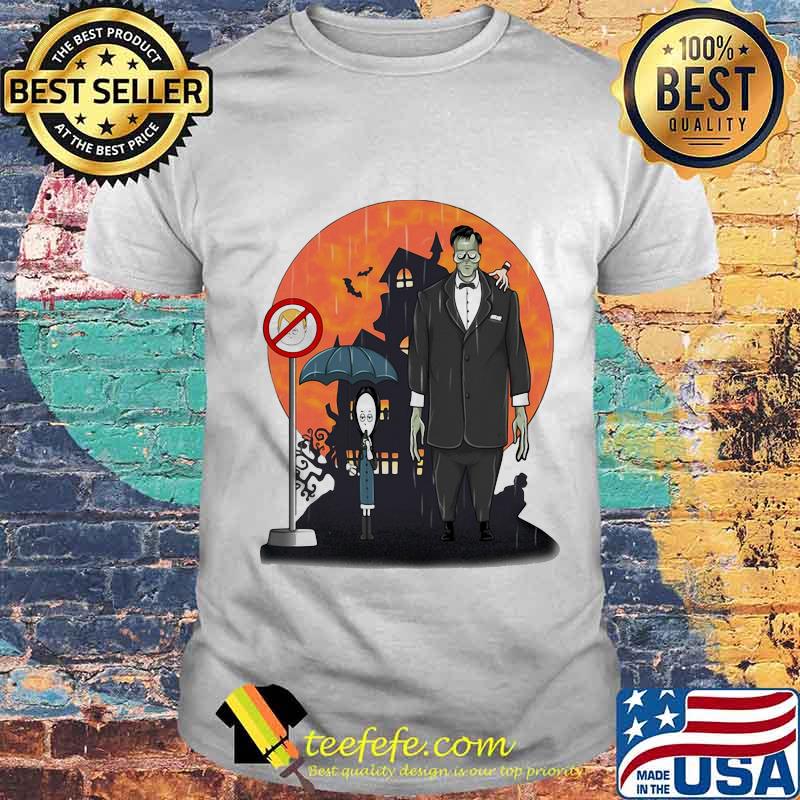Halloween coffee is my poison wednesday addams sunset shirt
