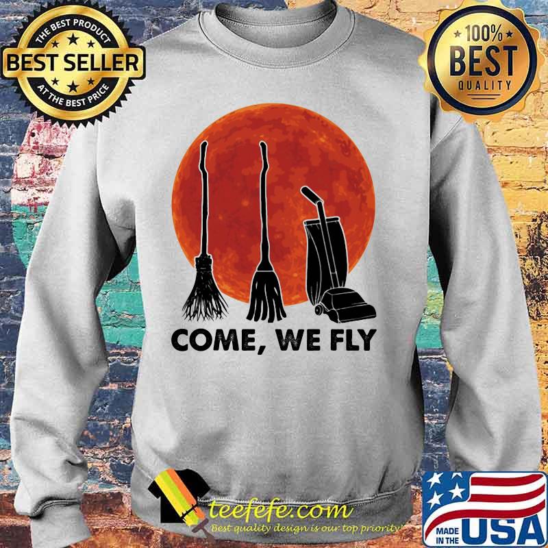 Halloween come we fly broomstick vacuum cleaner sunset s Sweater Halloween come we fly broomstick vacuum cleaner sunset s Sweater
