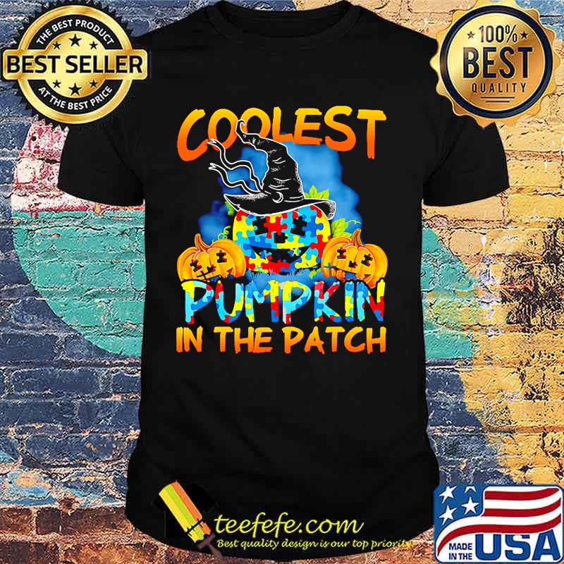 Halloween coolest pumpkin in the patch autism shirt