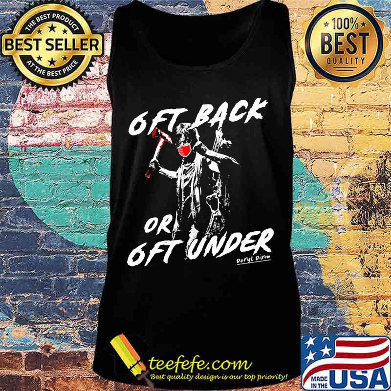 Halloween daryl dixon mask 6ft back or 6ft under signature s Tank top Halloween daryl dixon mask 6ft back or 6ft under signature s Tank top