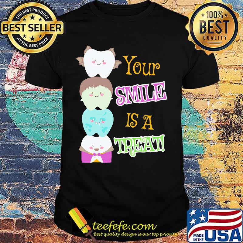 Halloween dental your smile is a treat shirt Halloween dental your smile is a treat shirt