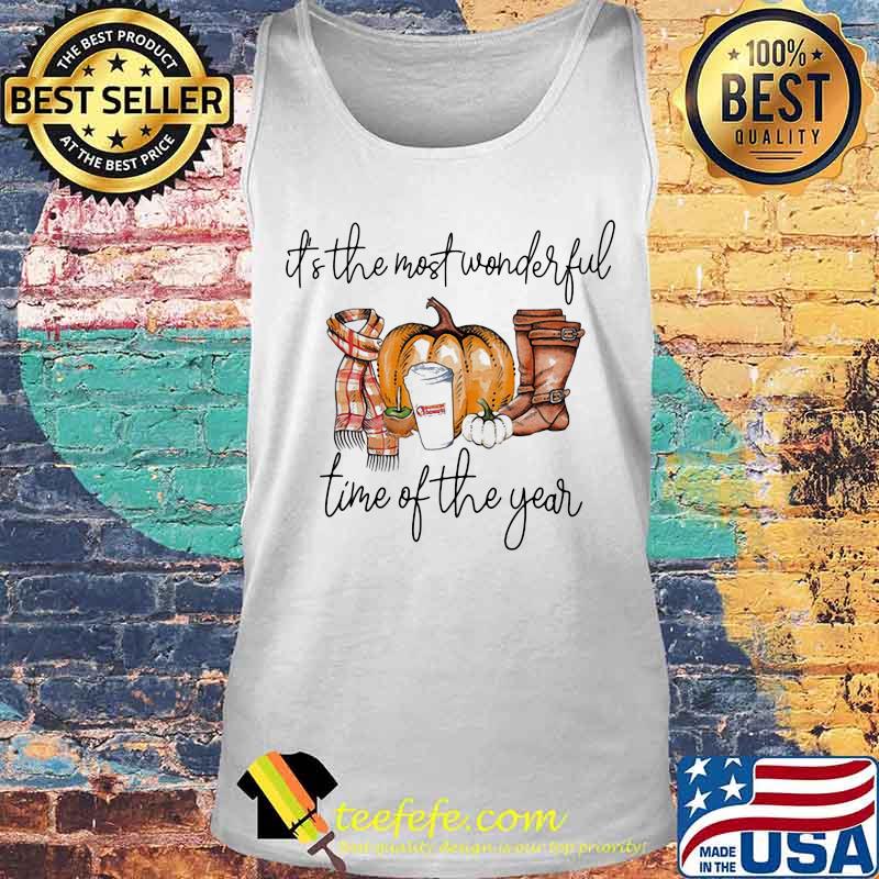 Halloween dunkin donuts it's the most wonderful time of the year pumpkin s Tank top Halloween dunkin donuts it's the most wonderful time of the year pumpkin s Tank top