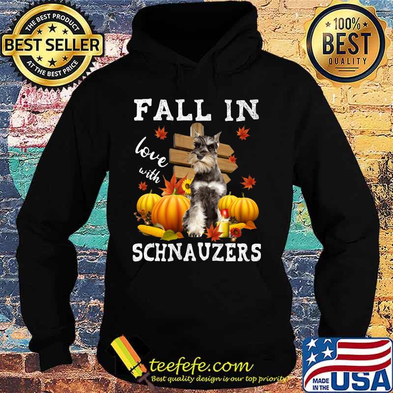 Halloween fall in love with schnauzers pumpkins s Hoodie Halloween fall in love with schnauzers pumpkins s Hoodie